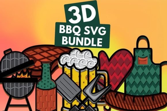 3D BBQ SVG Bundle: A Must-Have for Modern Designers and DIY Enthusiasts