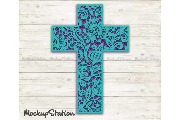 3D Layered Cross Mandala: A Modern Design Essential