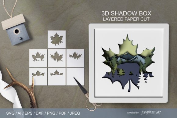 3D Maple Leaf Layered Papercut SVG: A Creative Tool for Artists and Makers