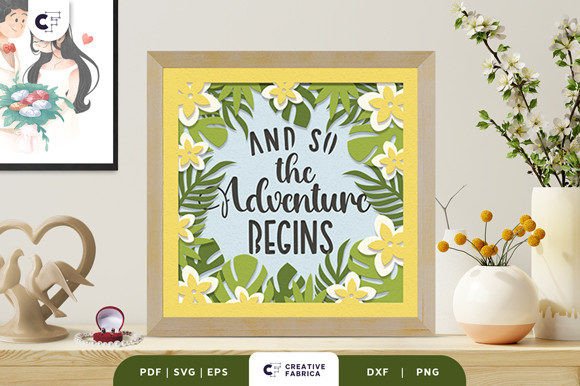 And So the Adventure Begins 3D Paper Cut: A Modern Twist on Wedding Decor