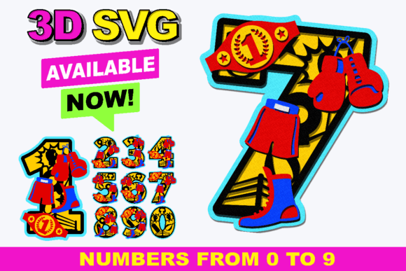 Boxing Numbers 3D SVG: A Versatile Design Tool for Creative Projects