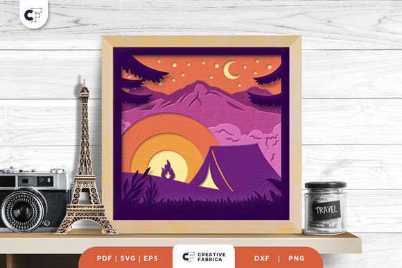 Camping 3D Shadow Box Paper Cut – A Strategic Creative Tool for Meaningful Projects