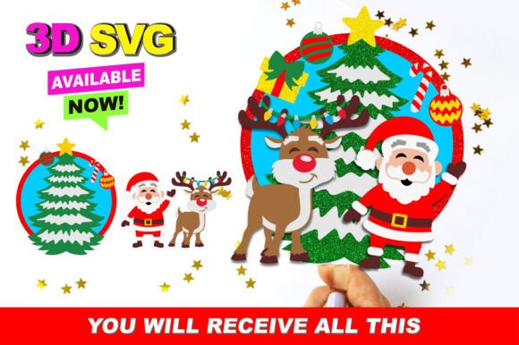 Christmas Party Topper Santa 3D SVG: A Creative Holiday Decor Solution