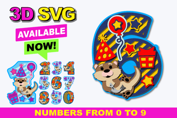 Everything You Need to Know About Otter Numbers 3D SVG and How to Use Them