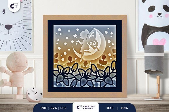 Fairy with Butterfly 3D Shadow Box SVG: A Magical Addition to Creative Projects