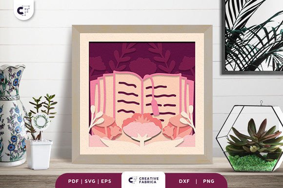 Flower Books 3D Layered Paper Cut SVG: A Creative Decor Option Evaluated
