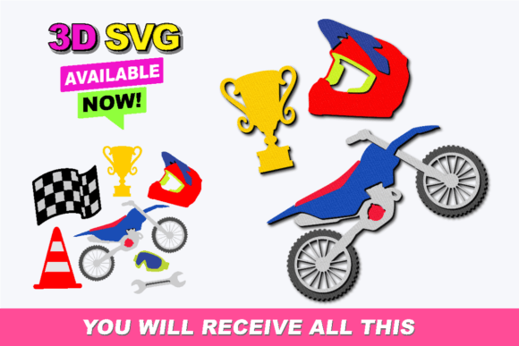 Motocross Elements 3D SVG: A Powerful Tool for Modern Creators