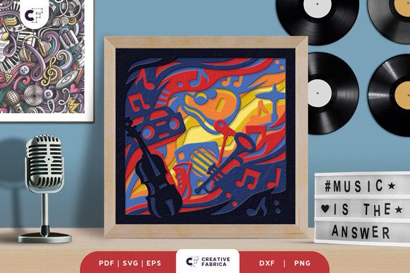 Music Instruments 3D Paper Cut SVG: A Creative Guide for Crafters