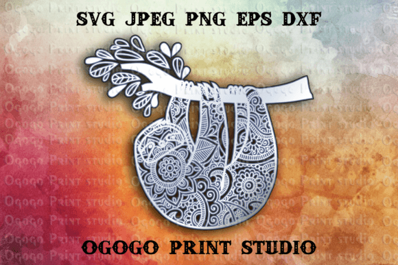 Sloth - 3D Layered Mandala SVG Cut for Creative Projects